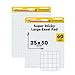 Post-it Super Sticky Easel Pad, 25 x 30 Inches, 30 Sheets/Pad, 2 Pads (560), Large White Grid Premium Self Stick Flip Chart Paper, Super Sticking Power