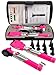 Premium Double Handle Otoscope Set -Otoscope/Great for School -Cynamed (Pink)