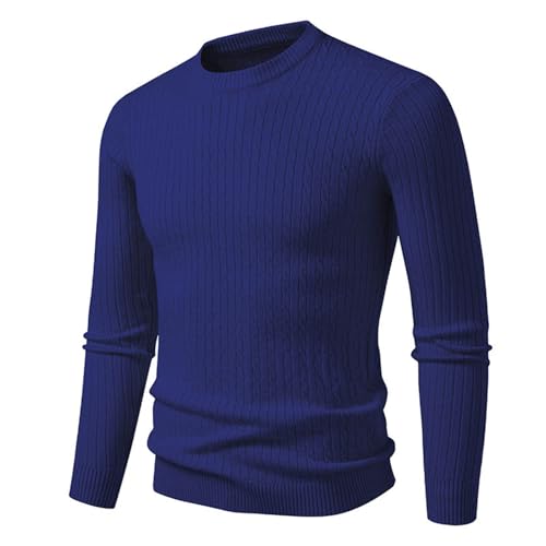 Cambkatl Men's Crewneck Pullover Sweaters Slim Fit Stretch 2025 Fall Winter Long Sleeve Knitted Casual Sweater Tops