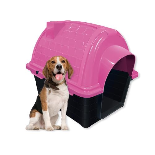 Casinha Pet Iglu para Cachorros de Porte Médio N4 – Conforto, Estilo e Praticidade (Rosa, N4)