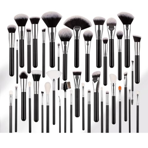 Brocha for ojos y polvos en un juego de 40 brochas de maquillaje 2