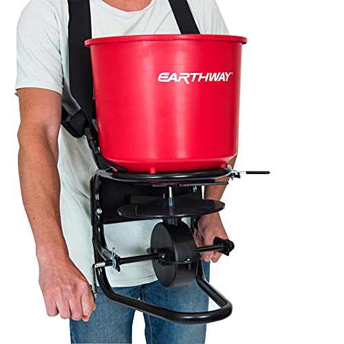 EarthWay 3100 40 LB (18 KG) Professional Chest Mount Hand Crank Broadcast Spreader Including Even Spread Technology, Comfortable & Adjustable Harness Strap and Rain Cover - Image 3