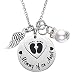 Mommy of an Angel Necklace Infant Child Loss Memorial Pregnancy Loss Miscarriage Stillborn (Necklace)