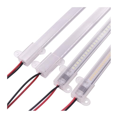 wenwendianzi Luci di Barra A LED 220V 2835 High Bright 72LEDs/m 30/40/50cm Tubo di Alluminio LED Striscia Rigida for Illuminazione sotto L'armadio della Cucina(2PCS 50CM,Warm White 3000K)