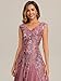 Ever-Pretty Women's Sequin V-Neck Formal Evening Dresses Cap Sleeves Ball Gowns Prom Dress Orchid US18