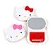 Hello Kitty Cute Travel Compact Mirror + Comb Brush Set 1PC (Red)