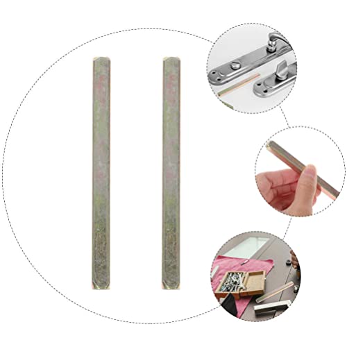 OSALADI Metal Door Spindles 2pcs Spare Door Handle Spindle Bar R 75mm Antique Straight Combination Spindle Replacement Door Handle Spindle for Doorknob Hardware 7.5X0.8cm - Image 3