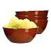 Produktbild MamboCat Servier-Schale Tonware I 4er Set I Ø 18 cm I Größe L I Mediterran I Glasiert I Unikat Handarbeit I Antike/Vintage I Mittelalter I Wikinger