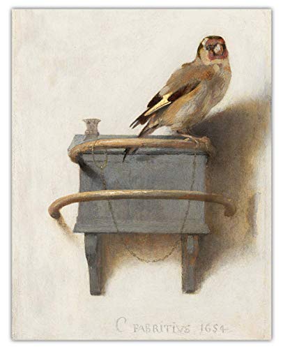 Vintage The Goldfinch Wall Art Print - (11x14) Unframed Picture For Home, Office, Dorm & Bedroom Decor - Great Gift Idea Under $15