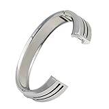 bayite Fitbit Alta Bands Jewelry Bangle For Fitbit Alta, Unadjustable One-size Bracelet, Silver Large 6.3
