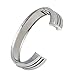 bayite Jewelry Bangle For Fitbit Alta, Unadjustable One-size Bracelet, Silver Large 6" - 6.7"