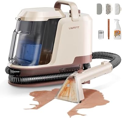 Uwant Carpet Cleaner Machine 22Kpa Portable Carpet Cleaner for Pet, Upholstery Cleaner Machine with Oxy Solution Set of 1 for Spot, Cars,Rug,Furniture