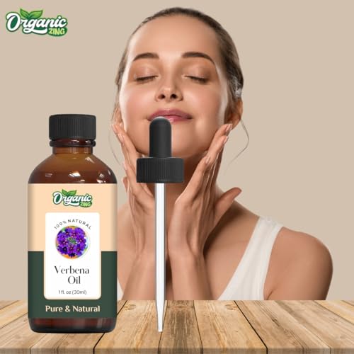 Image of Organic Zing Verbena Essential Oil Pure & Natural for Skin, Face, Hair Care, Aromatherapy, Diffuser, Conditioner 30ml /1.01fl oz