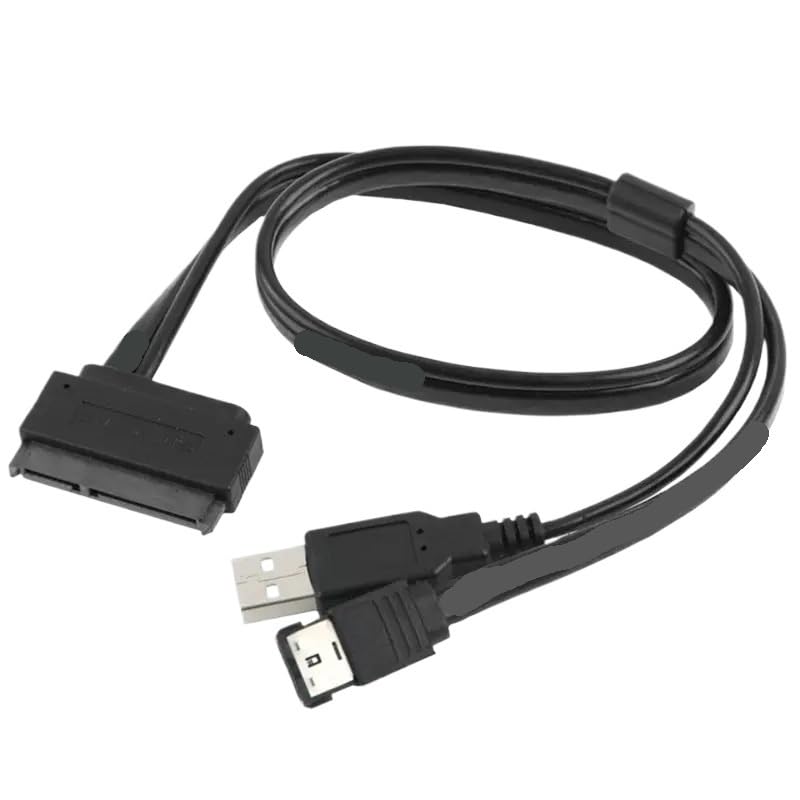 Cable de datos SATA 22Pin a ESATA USB 0.5 m miniatura 5