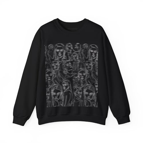 Artistic Unisex Sweatshirt - Cozy Crew Neck, Perfect for Art Lovers, Graphic Fashion Statement, Ideal Gift for Holidays