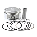 Matériaux de haute qualité : les segments de piston sont fabriqués à partir de matériaux durables et performants qui peuvent supporter les pressions et températures élevées typiques des moteurs de scooter et de moto, garantissant des performances fiables et durables.