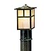 Arroyo Craftsman MP-5EGW-MB Mp-5 Gold White Iridescent Mission Brown 5 inch Mission Post Mount Without Overlay,