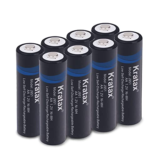 Kratax Pilas recargables AA Ni-MH 1,2 V 2500 mAh Mignon AA Cover