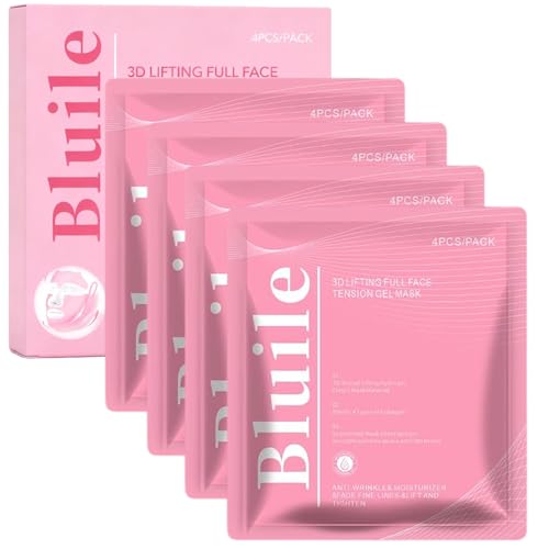 3D Lifting Full Face Mask, Collagen Lift-Up Mask for Skin Firming...