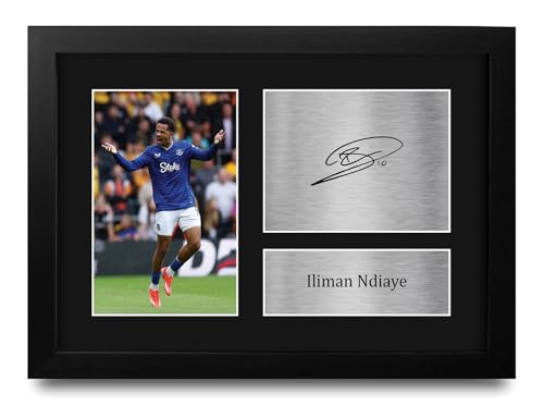 Cadre A4 Iliman Ndiaye Everton pour la décoration murale d'un bureau de fan