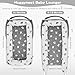 Huggynest Baby Lounger, Baby Nest for Newborns, Portable Breathable Infant Lounger for 0-12 Months Adjustable Cozy Comfort - Letter Grey