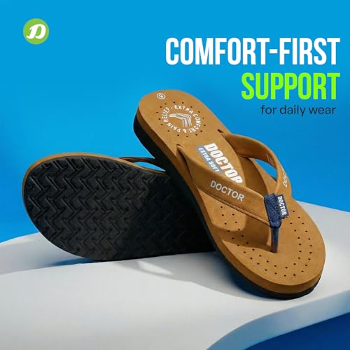 Image of DOCTOR EXTRA SOFT Women's Ortho Care Orthopaedic and Diabetic Feel Good Super Comfort Dr Sliders /Flip-flops /House Slippers [OR-D-16]