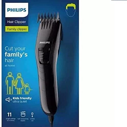 Preisvergleich Produktbild Philips Family Haarschneidemaschine, Edelstahlklingen, 11 Längeneinstellungen, schnurgebunden QC5115 / 13