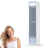 Rafraîchisseur d'air BreezaMax, Portable, Polar Breeze BreezaMax Mini, Silencieux et économe en énergie, 3 vitesses, Conception sans pales, Parfait pour le bureau, la chambre et la maison
