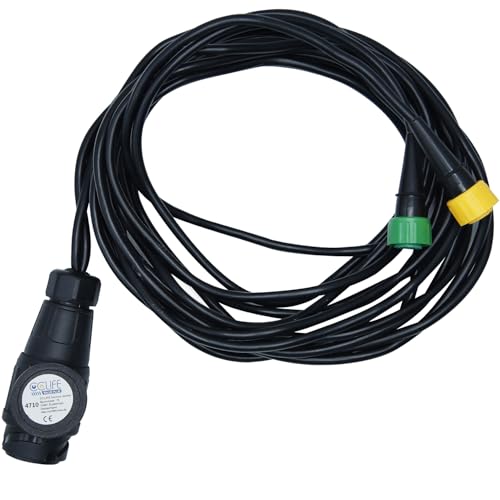 CCLIFE Anhängerkabel - Kabelsatz für Anhänger - 5m - 13 polig Stecker - Kabelbaum mit Bajonettverbinder Anhängerbeleuchtung Rücklichter