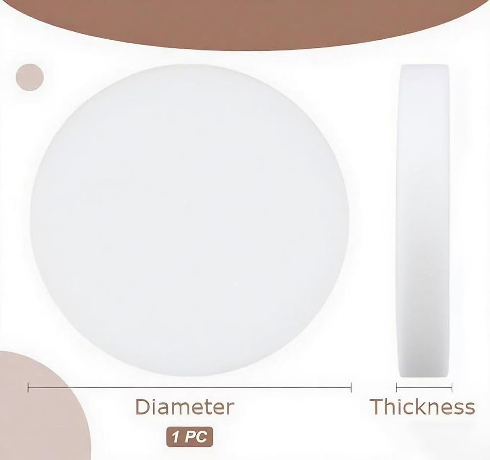 HEADBOARD 5 cm hoch, 168 cm Durchmesser, hochdichter Schaumstoff, rund, feste Polsterkissen, Kreismatratze für drinnen und draußen, Tagesbett, Terrasse, Sonnenliegen (5 cm dick)