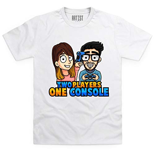 ARTIST T-Shirt Two Players One Console STEF E PHERE Italian Youtuber Gaming V.2 (12/14 Anni)