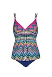 olympia tankini jeans  Olympia Damen Tankini Rainbow Peak mit Sofschalen, Größe:44C, Farbe:Mehrfarbig (Multicolor 99)
