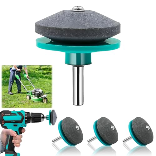 ZoneYan Afilador de Cortacésped, Afilador de Cuchillas para Cortacésped - Afilador de Cuchillos - Práctico y Ahorra Tiempo - Ideal para Herramientas de Jardín (Verde)