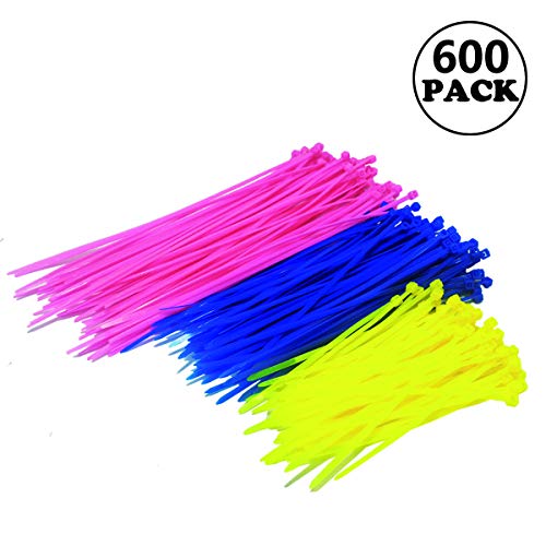 Serre-Câbles en nylon, [600 Pcs] Snncan Attaches de câble, Serre Cable plastique Cable Attache enveloppe Nylon fixation