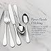 Mikasa Bravo 65-Piece Flatware Set for 12, 18/10 Stainless Steel Silverware with Full Service, Includes Forks, Knives, Spoons, and Serving Utensils