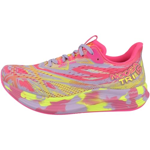 ASICS Damen Noosa TRI 15 Sneaker, HOT PINK/Safety Yellow, 40.5 EU