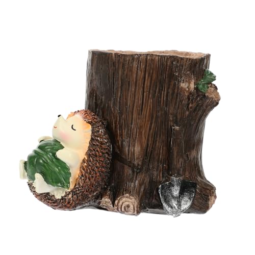 Porte-stylos hérisson résine 12cm et support rangement bureau multifonction - 2