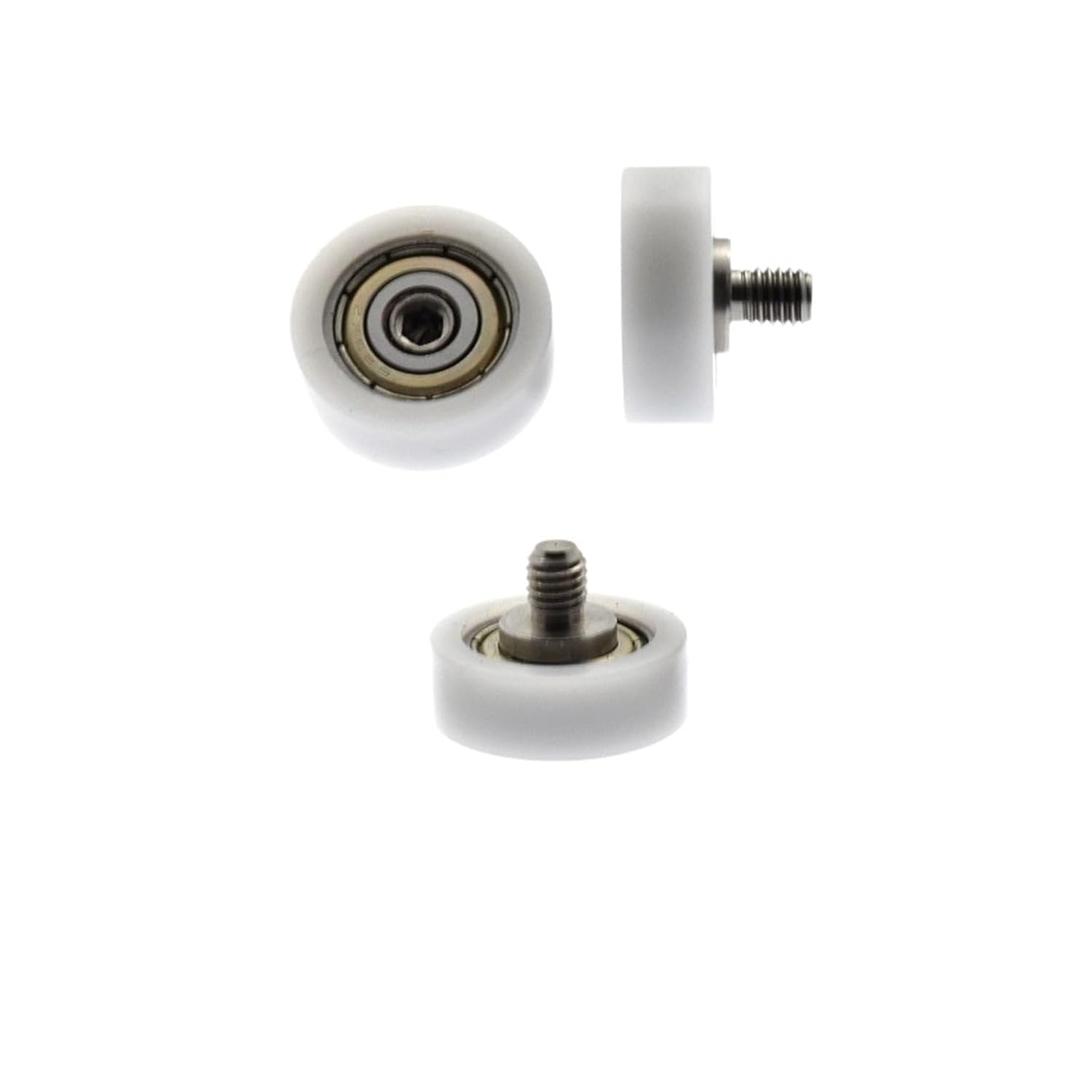 10 Pcs F0520-7 Flat Type 625zz Ball Bearing Coated Sliding Door and Window Guide Rail Micro Pulley Roller 5 * 20 * 7mm 0520K (Color : M8X20X7, Size : 10Pcs)