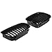 Viviance Parrillas Delanteras para riñones Parrilla Negra Mate Compatible con BMW E46 Serie 3 Touring Saloon Compact 4D 4 Puertas 1998-2001