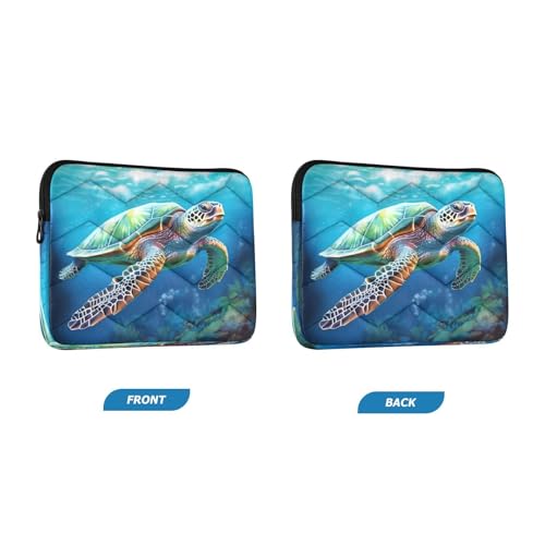 Funda para computadora portátil de tortuga marina 13-14 pulgadas miniatura 2