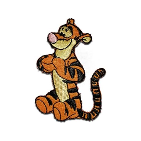 Disney © Winnie The Pooh Tigger - Iron on Patches Adhesive Emblem Stickers Appliques, Size: 6,1 x 4,5 cm Cover