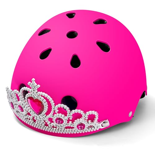 Odoland 子供用自転車ヘルメット 【ASTM+CE+CPSC+CPC安全認証】 高剛性 耐衝撃 超軽量 高通気性 3~8歳キッズ、小学生、ジュニア用 サイズ調整可能 通学、自転車、スケート、スクーター