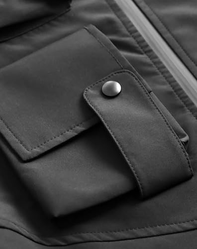 MFCT Men's Techwear Waterproof Windbreaker with Funnel Hoodie4