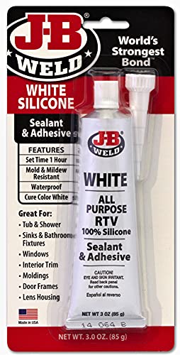 J-B Weld 31312 White All-Purpose RTV Silicone Sealant and Adhesive ...