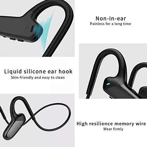 Image of RADIONICS F808 Wireless Bone Conduction In Ear Earphones Bluetooth 5.0 Sports Earbuds Waterproof USB Rechargeable with Mic for Driving Cycling Running Gym Mobile Phone
