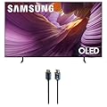 Samsung QN55S85FAFXZA 55 Inch OLED HDR 4K Smart TV with an Austere 5S-4KHD2-2.5M V-Series 2.5m Premium 4K HDR HDMI Braided Cable (2025)