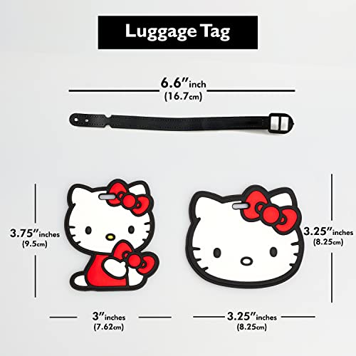 Hello Kitty Etykiety bagażowe z PCW, zestaw 4 szt