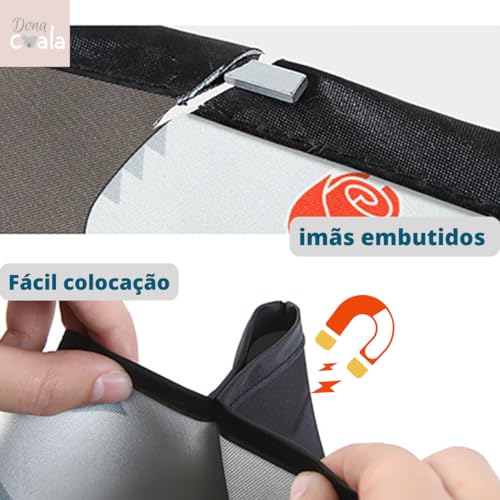 Tapa sol para janela de carro, blackout com proteção UVA-UVB (Coelhinhos)