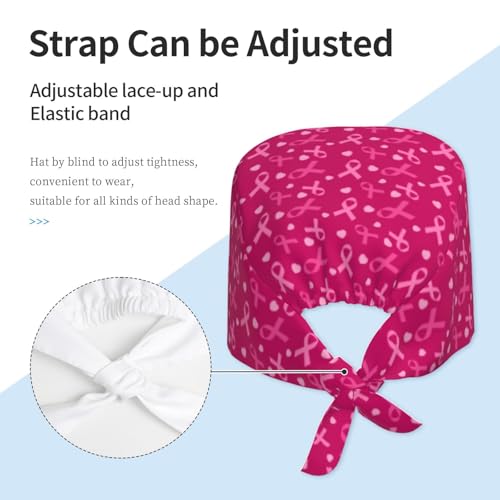 Image of Unisex Adjustable Surgical Sweatband - Elastic Bandage Cap - Scrub Caps for Nurse Working Cap