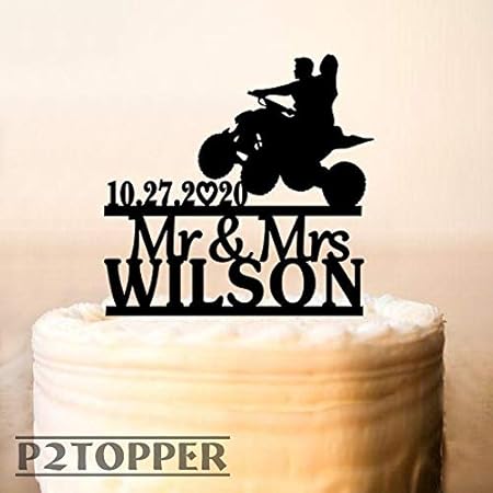 Decoration De Gateau De Mariage Avec 4 Roues Pour Couples De Vtt Decoration De Gateau De Mariage Decoration De Gateau De Mariage Avec Quad Amazon Ca